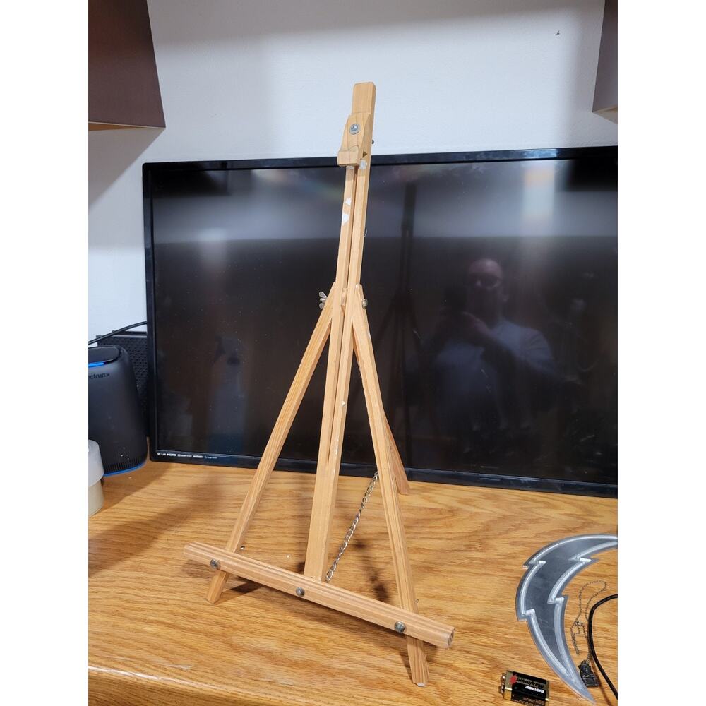 Portable Wooden Easel Table Top Acrylic Oil Painting